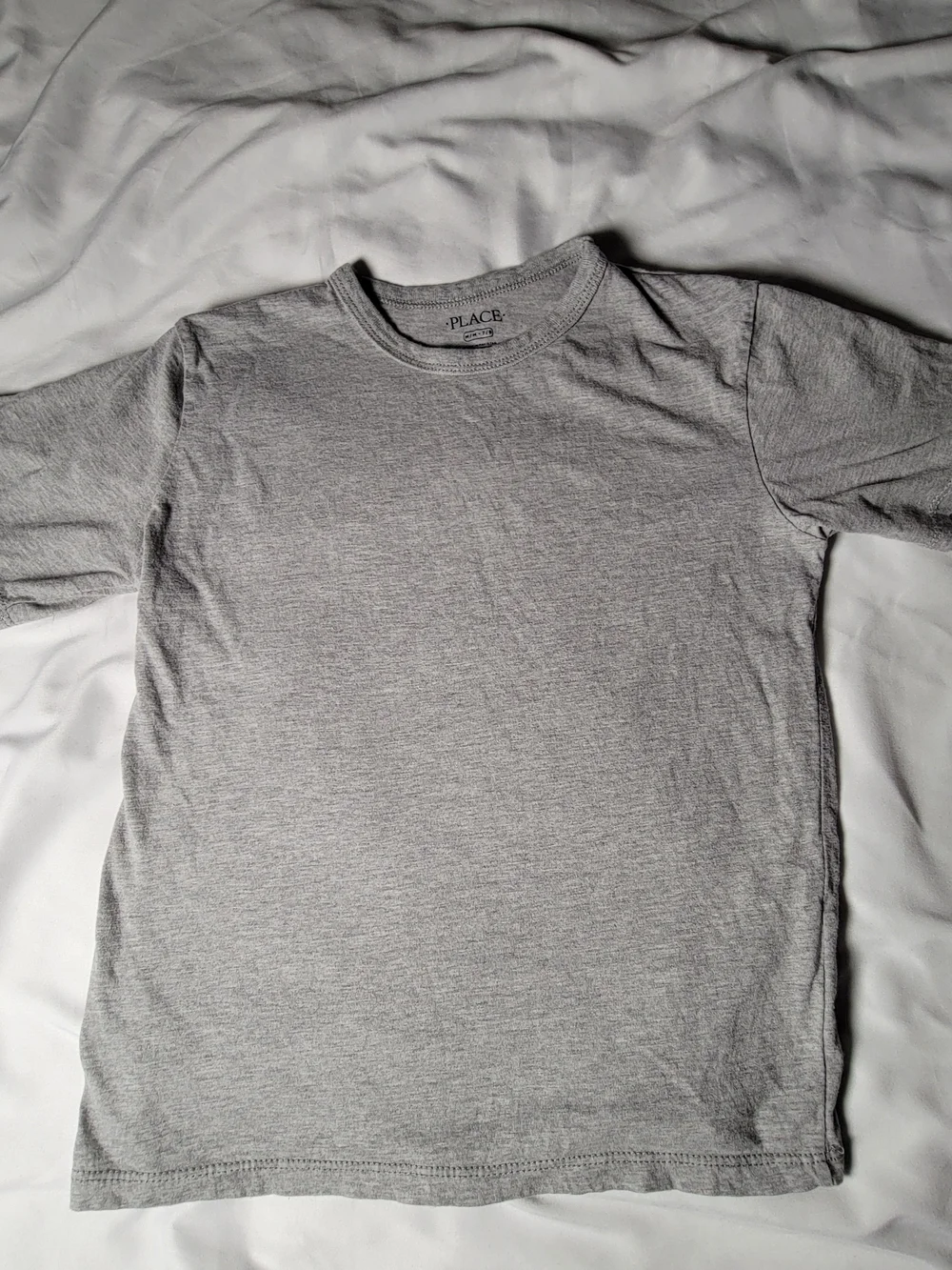 The Children's Place Boys Short Sleeve Crewneck Tee - Gray - Size M (7/8)